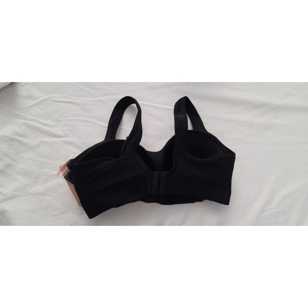 Truekind Womens Sz 3XL Daily Comfort Wireless Shaper Bra w/ Extender Black 10022 - Picture 2 of 13